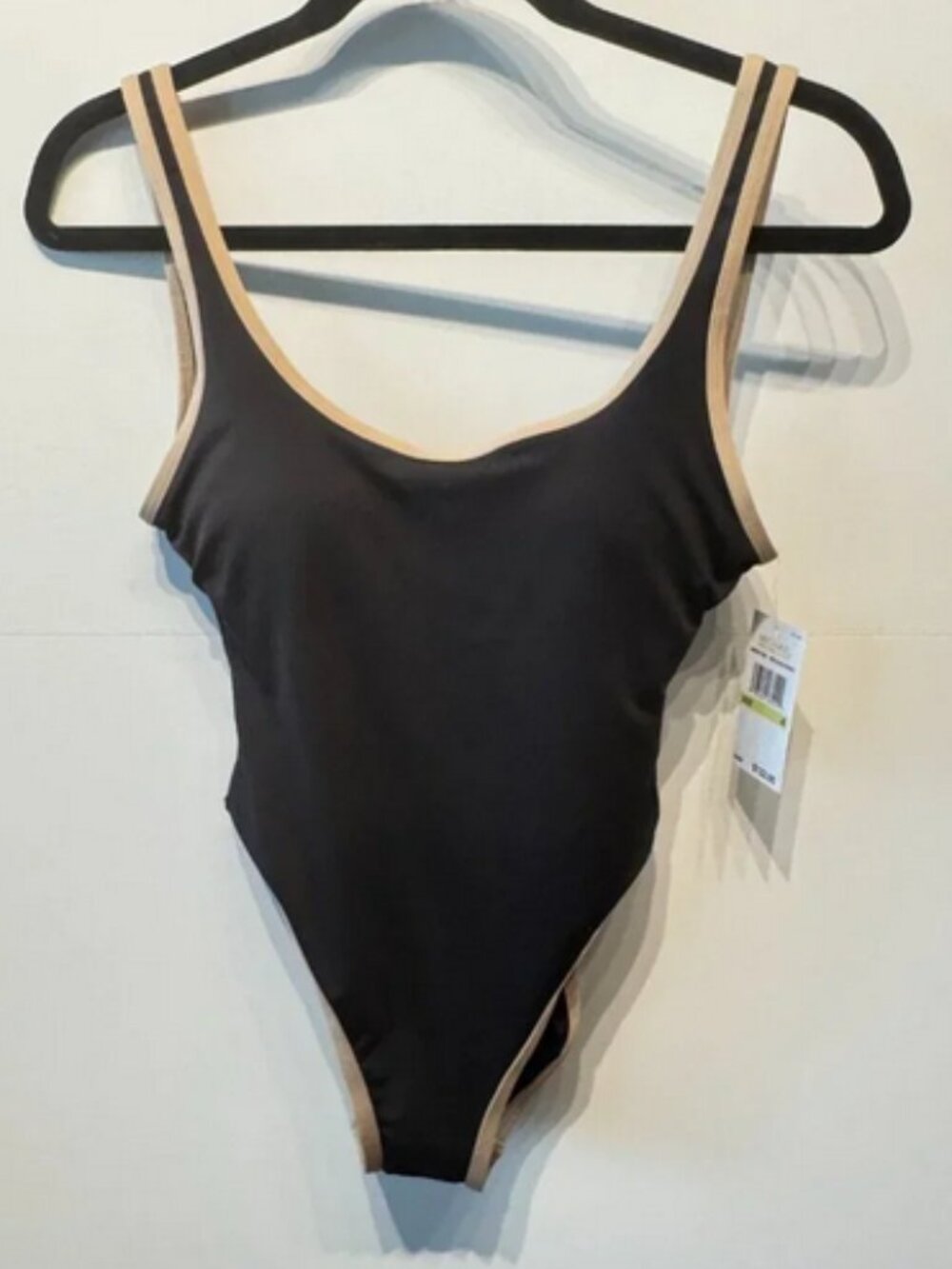 MICHAEL KORS Black swimsuit 1pc Womens Size 10 NWOT